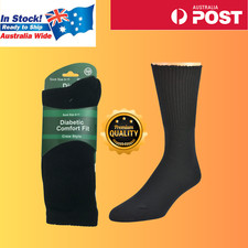 1Pair loose top bamboo socks diabetic circulation anti bacterial odour AU stock