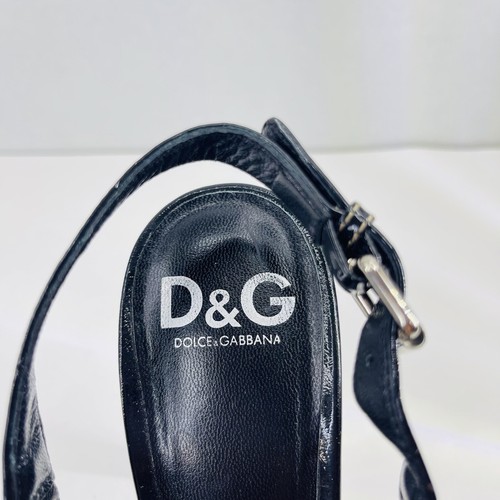 Dolce & Gabbana Womens Patent Leather SlingBack Peep Toe Heel COA SZ 37 IT US 7 - Picture 24 of 24