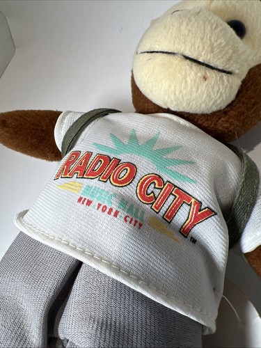 Vintage Radio City Music Hall New York NY Monkey Plush Stuffed Animal Toy - Picture 17 of 18