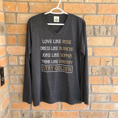 ATX Mafia Women Gray Long Sleeve T-Shirt Top Size M