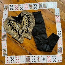 Vintage 80's 100 Leather Highwaisted Pant Sz 6