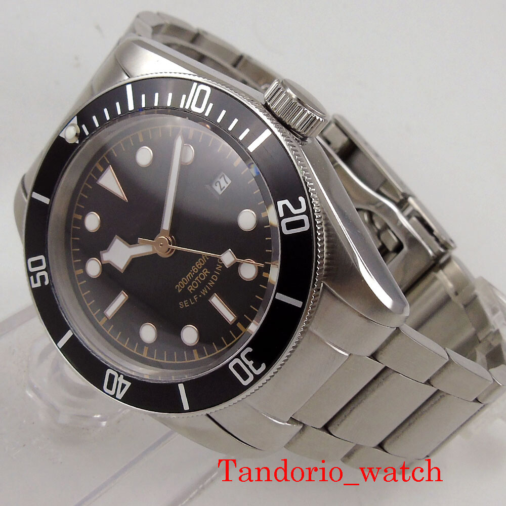 41 Mm Corgeut Schwarzes Zifferblatt Saphirglas Miyota 8215 NH35A