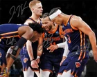 Jalen Brunson OG Anunoby DiVincenzo Hart NY Knicks Signed Photo Autograph Print