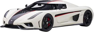 AUTOart 1/18 Koenigsegg Regera White / Carbon Black / Red Finished