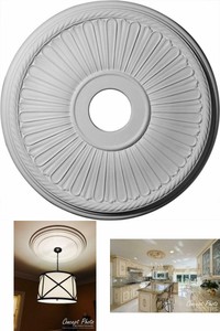 Ceiling Medallion For Chandelier Light Fixture Fan Lamp Solid