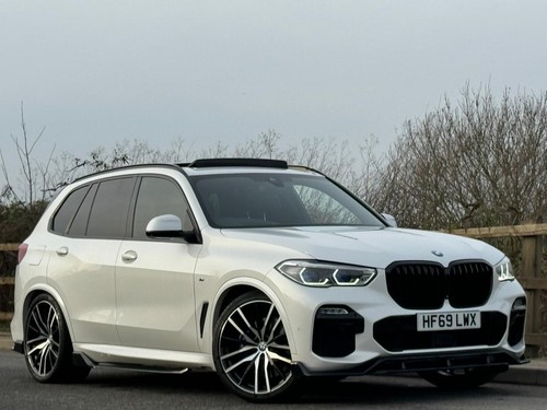 GLOSS BLACK BMW X5 G05 AERO BODY KIT FRONT LIP REAR DIFFUSER SIDE SKIRT SPLITTER - Picture 13 of 14