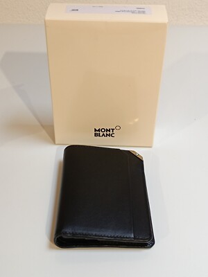 Montblanc Masterpiece Urban Wallet Leather black / Scharz Leder Geldbörse