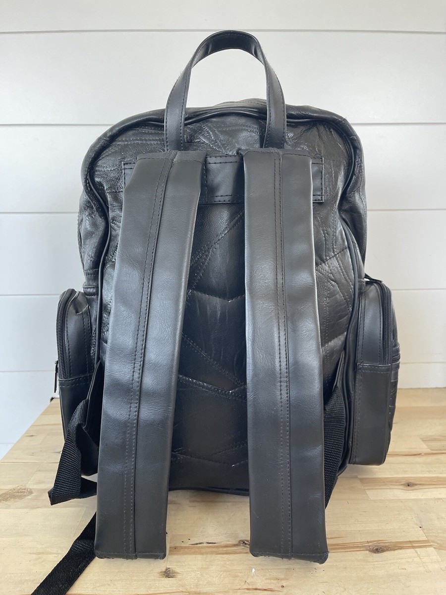 Pioneer Express Vintage, Reto, bag, black leather Backpack Pioneer Express Vintage, Reto, bag, black leather Backpack