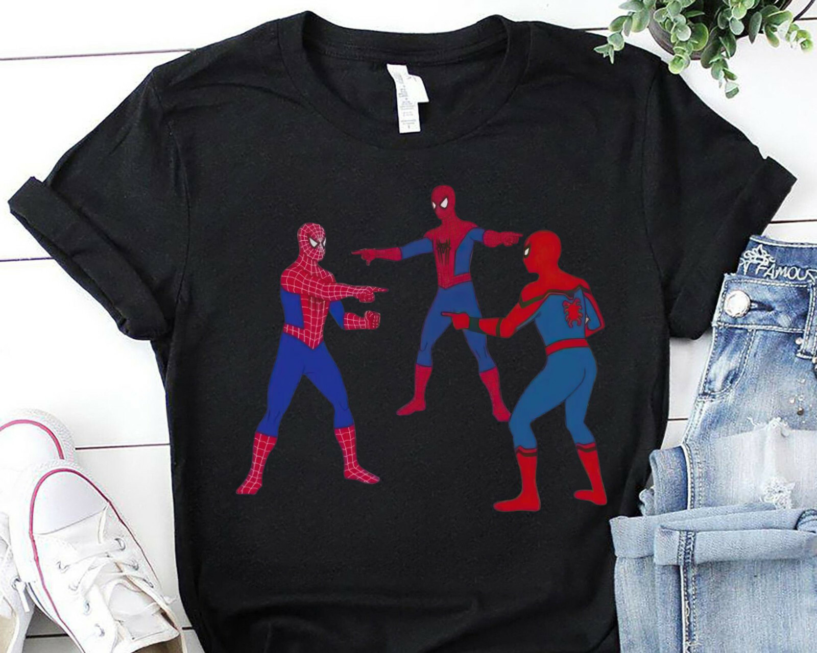 Three Spider Man Pointing Meme Spider 