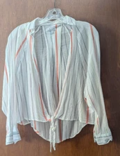 Beautiful and Light- Love, Fire Tie-Up Shirt Med (worn twice)