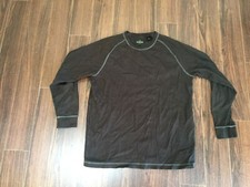 Redhead Black Ribbed Shirt Large