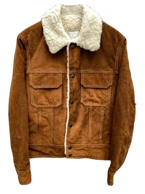 tan suede shearling jacket