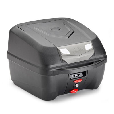 Bauletto KAPPA Monolock K320N CUBE 32 Liter Schwarz Silber Mit Set Und Platte