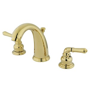 brass faucet widespread kingston polished bathroom
