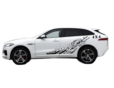 Mud Splash Stripe Graphics Car Sticker For Ja...
