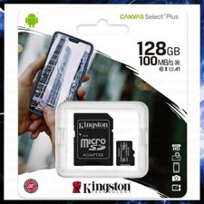 Memory Card Micro SD 128 GB Class 10 Kingston External SDXC