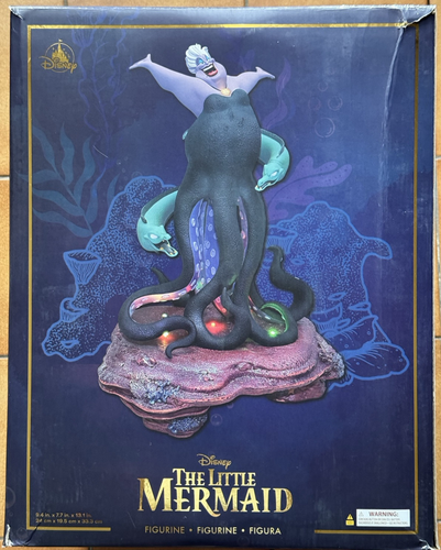 Disney Store Ursula La Petite Sirène Statut Figurine Lumineuse 33 Cm - NEUF Rare - Foto 10 di 16