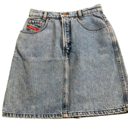 Diesel Vintage Blue Jean Denim Short Skirt Size 30