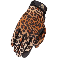 Heritage Gloves Riding Performance Gloves Leopard Color