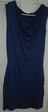 Ann Taylor T-Shirt Dress Ladies Size M Royal Blue Sleeveless Lined Skirt
