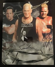 ECW Legends  Signed 8x10  Tommy Dreamer Sandman Shane Douglas JSA CERTIFIED