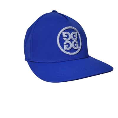 G/FORE Mens Golf Hat Gradient Circle G Stretch Twill Blue Flexfit Flat Bill NEW