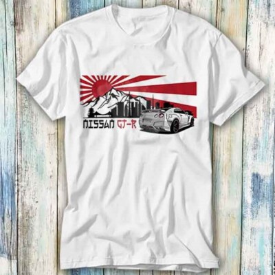  T-Shirt Nissan Skyline GTR R35 japanisches Fuji JDM Meme Geschenk Top T-Shirt Unisex 987