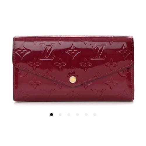Louis Vuitton sarah wallet magenta vernis leather authentic