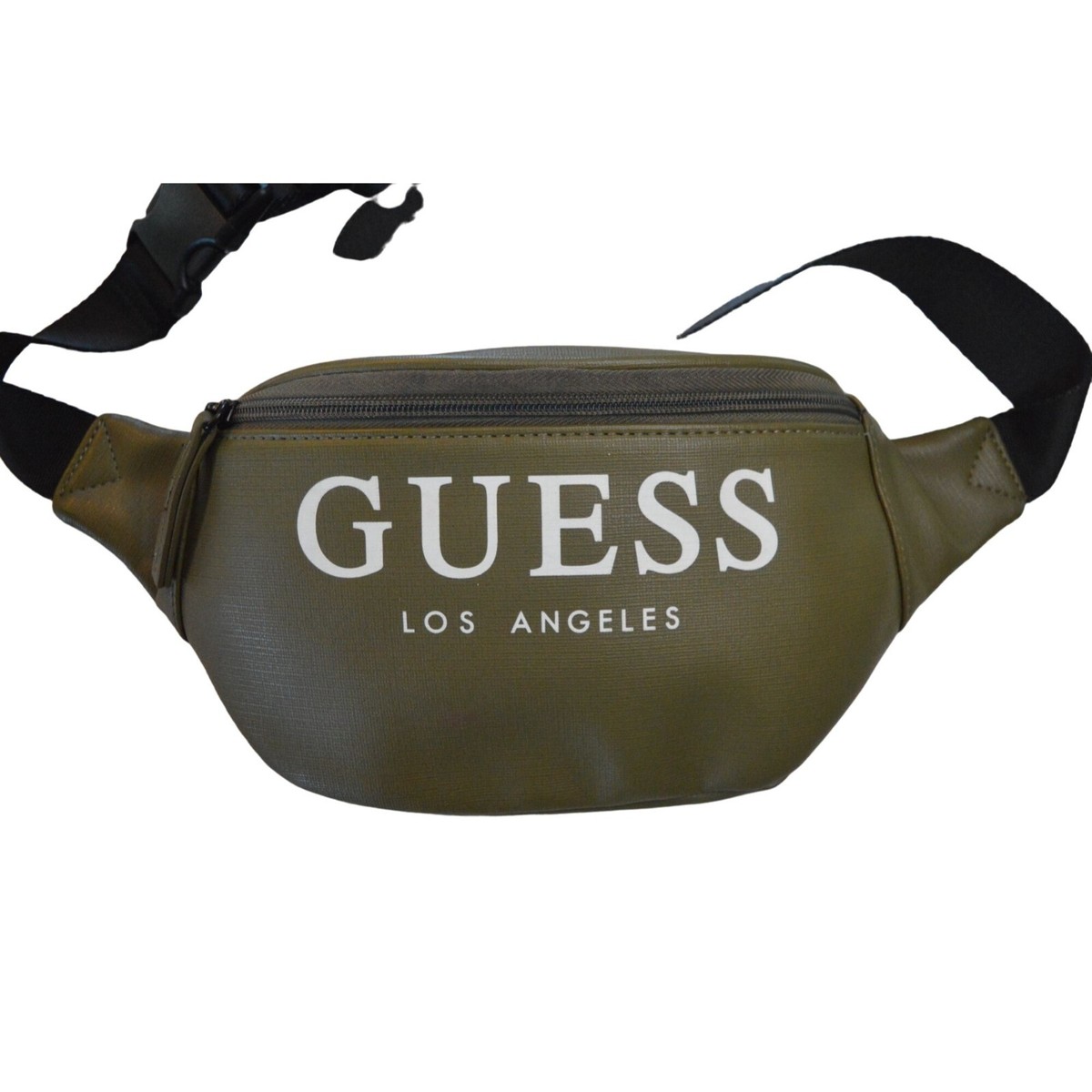 Guess Jeans U.S.A. Fanny Pack - Olive ウエストバッグ Guess Los Angeles Olive Green Fanny Pack With Adjustable