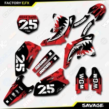 Red Savage Camo Racing Graphics Kit fits Suzuki RMZ250 RMZ 250 07-09 Decals
