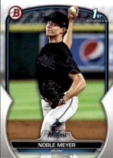 2023 Bowman Draft Noble Meyer #BD-6 Miami Marlins