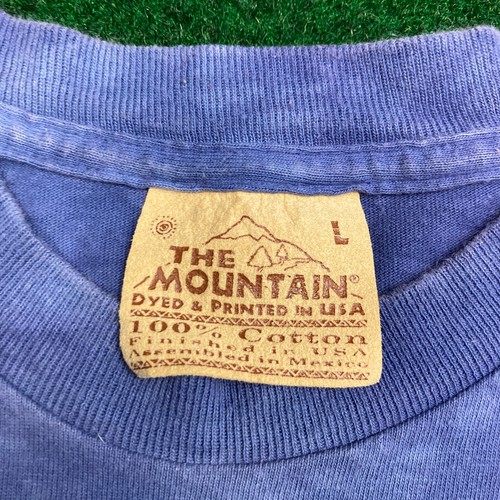 Vintage The Mountain Shirt Mens L Blue 1999 Owl Niagara Falls Canada Nature 90s - Picture 6 of 10