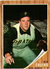 1962 Topps #520 Bob Friend