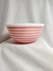 ​Rare Vintage Pyrex Pink Rainbow Stripes Mixing Bowl #403 2.5 QT Pink Bar Stripe