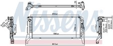 NISSENS Motork�hler Wasserk�hler 606789 f�r BMW X1 F48 X2 F39 2er F44 Active F45