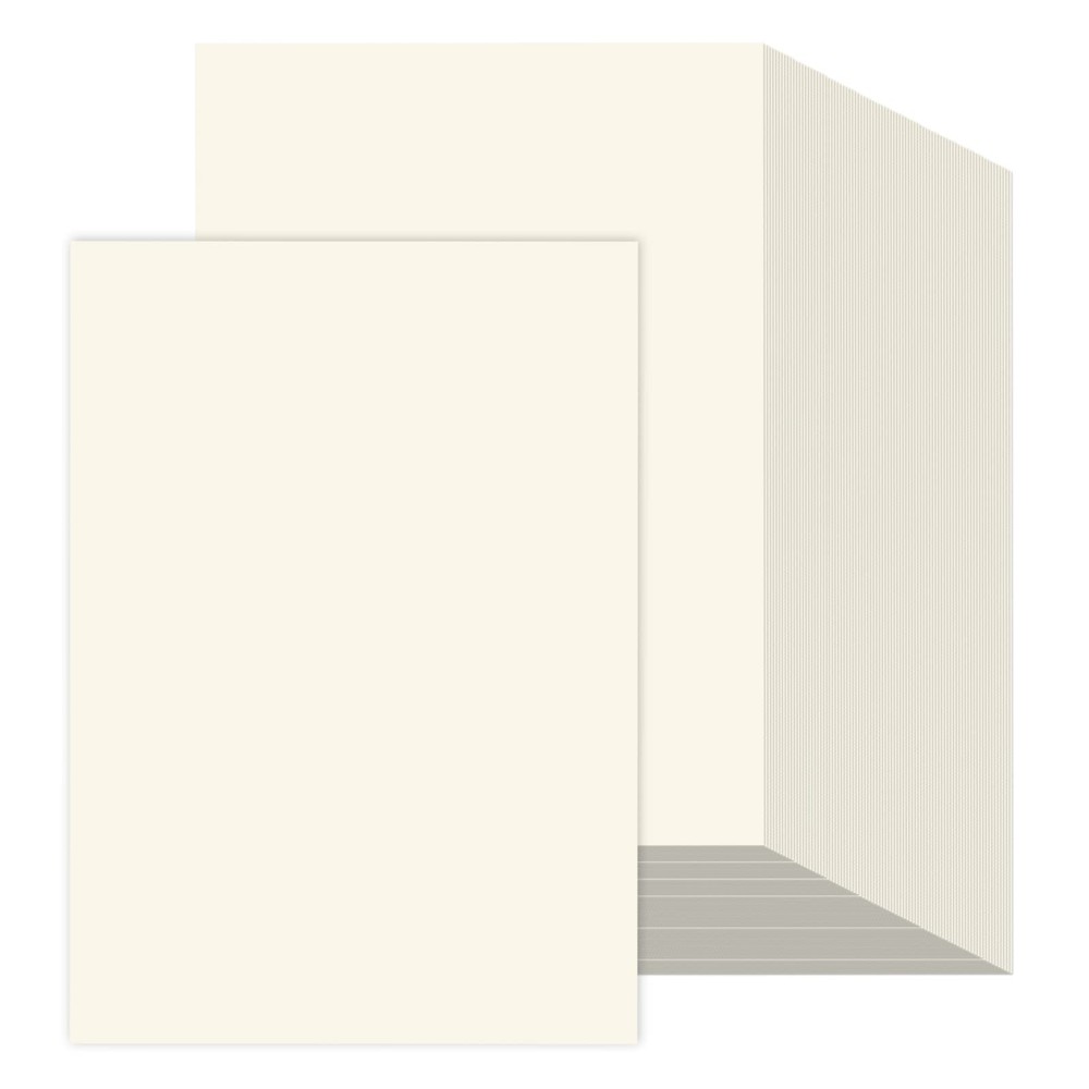 200 Sheets Ivory 8.5x11 Printer Paper 32 lb Premium Cream Stationery