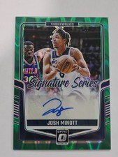 2024-25 Donruss Optic Signature Series Seismic Prizm /35 Josh Minott Auto Wolves