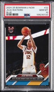 2024-25 BOWMAN U NOW BLUE #22 JUJU WATKINS 44/49 PSA 10