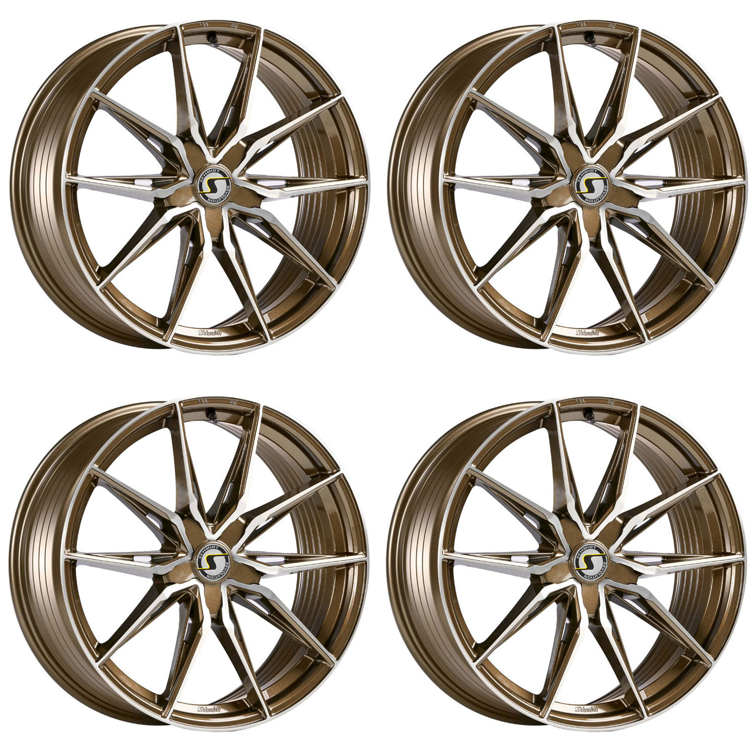 4 Schmidt wheels TwentyOne 8.5Jx20 ET47 5x120 BRON for VW Bus T7