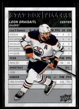 2023-24 Upper Deck Stat Box Fillers Leon Draisaitl Rookie Edmonton Oilers #SB-11