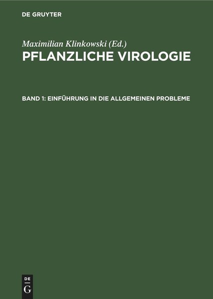 EinfüHrung In Die Allgemeinen Probleme Maximilian Klinkowski-image