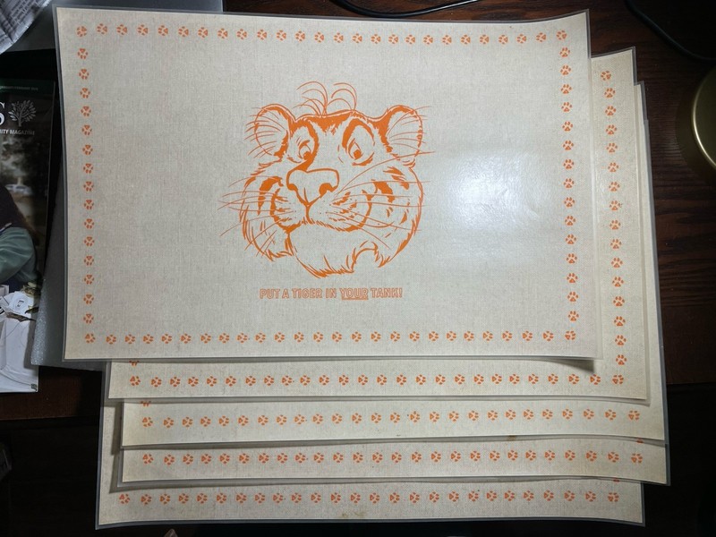 Exxon - Tiger In Your Tank - Placemats - Five - Bicentennial?
