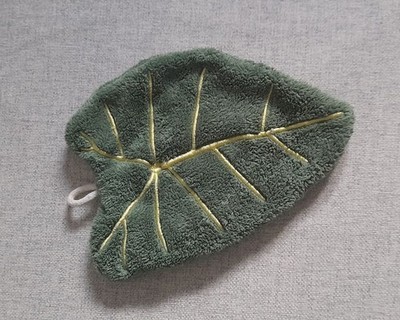 Mikrofaserhandtuch Blatt Anthurium Blattmuster grün deko süß plantmom