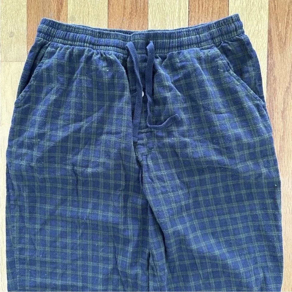 PANTALONES DE SALÓN PIJAMA DE FRANELA VINTAGE AÑOS 90 GB por GEOFFREY BEENE PARA HOMBRE M Foto 2 de 4