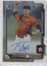 2015 Bowman Draft Chrome Pick Refractor Thomas Eshelman #BCA-TE Auto 1v7