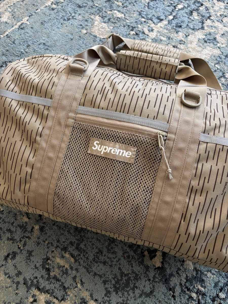 Supreme 'Tan Raindrop' Duffle Bag (FW24) Looks Brand New | eBay