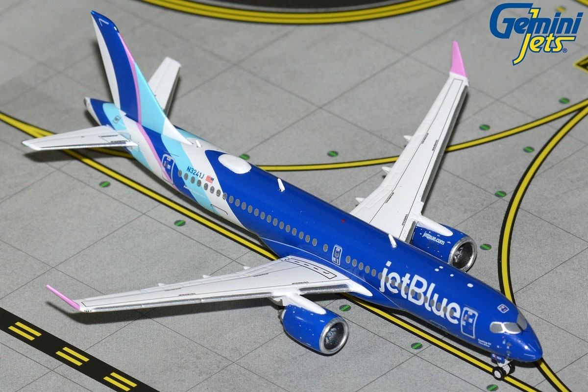 JetBlue Airbus A220-300 N3241J GeminiJets GJJBU2338 Scale 1:400 | eBay