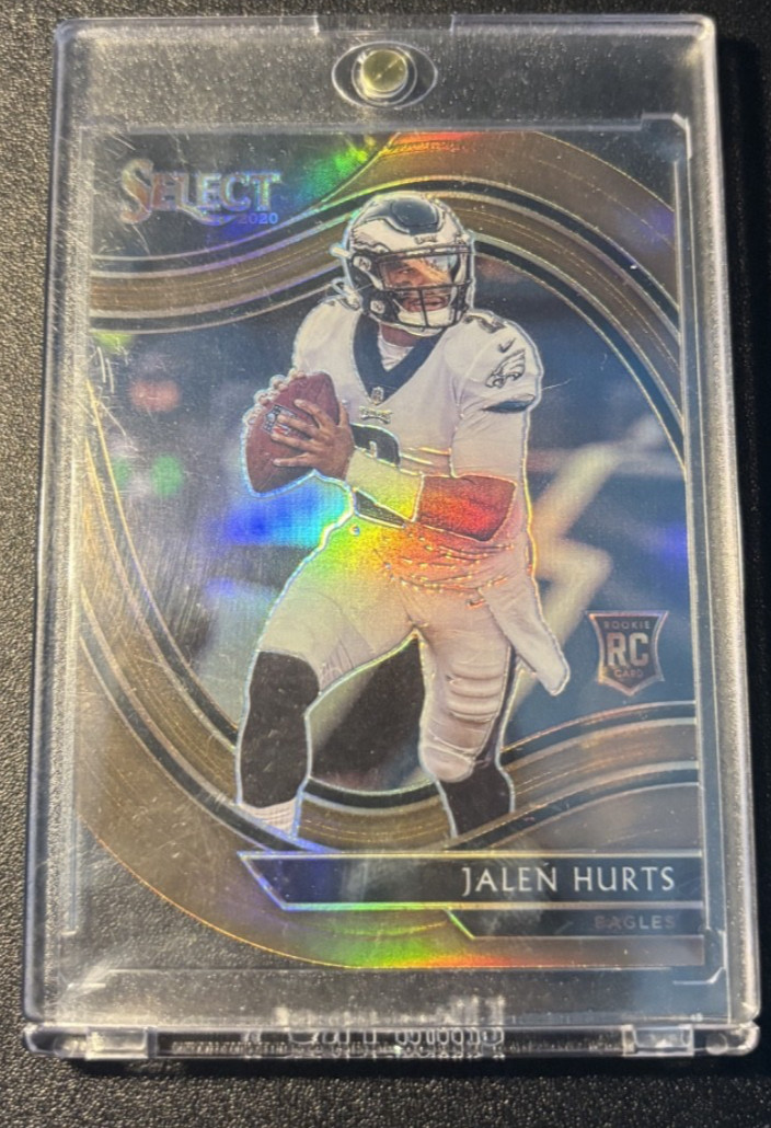 2020 Panini Select - Field Level Jalen Hurts #350 Copper Prizm Die-Cut /355 (RC)