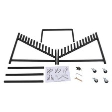 Tile Display Rack,Tile Display Stand with Wheels, Sample Storage Rack,black