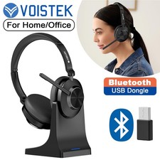 Bluetooth Headset with USB-dongle Microphone Wireless Headphone for PC/Phones